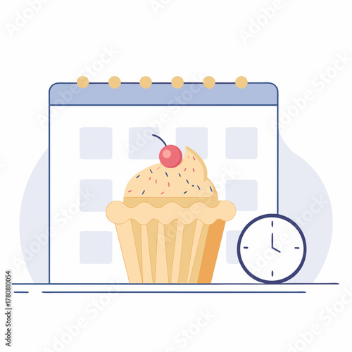 Cupcakes limited time offer bakery offer sale icon