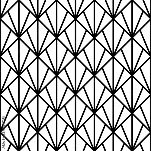 Triangle contours background. Image with repeated hollow triangles. Seamless pattern with polygons. Modern abstract motif. Grid motif. Geometrical image. Triangular shapes. Vector art.