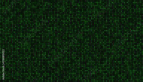 Dense Hacker Rain Binary Background with Small 0s and 1s in Vector Style