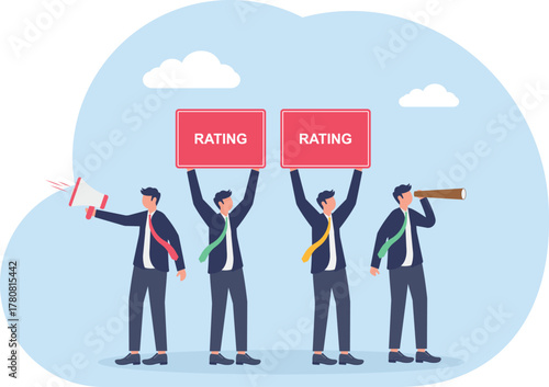 illustration of a demonstration demanding improvements in business product quality
