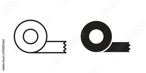 Adhesive tape icon on white background. Stock vector icon