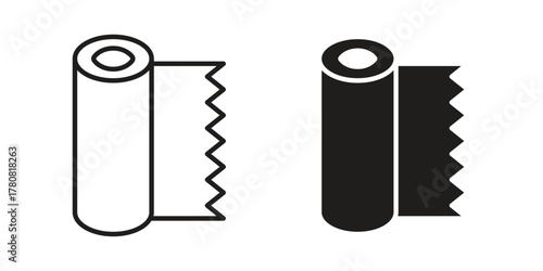 Bandage roll icon on white background. Stock vector icon