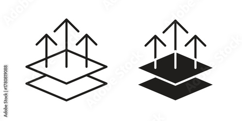 Breathable leather icon on white background. Stock vector icon