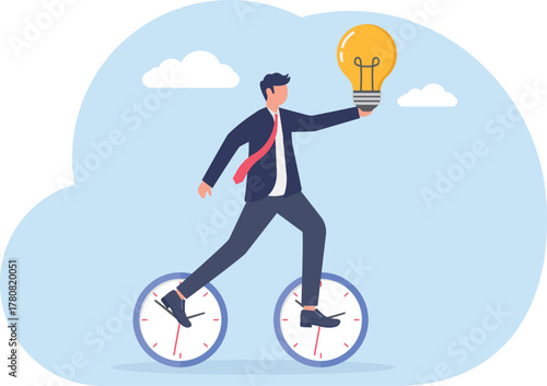 illustration of thinking to determine the right and relevant ideas to apply in business

