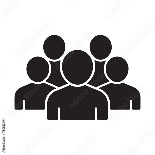 Therapy meeting group solid icon