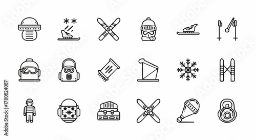 set of hand drawn vector illustration of an old tools