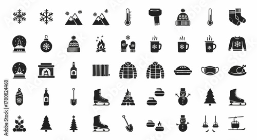 set of silhouettes of fashion women