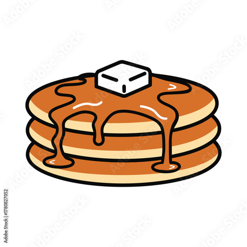 Pancake Stack vector illustration 2.eps