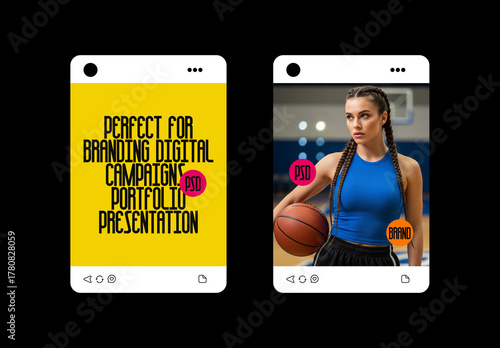 Editable Social Media Post Mockup Set