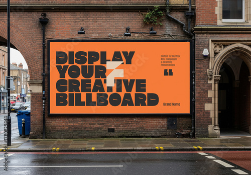Urban Outdoor Editable Billboard PSD Mockup for Brand Advertising