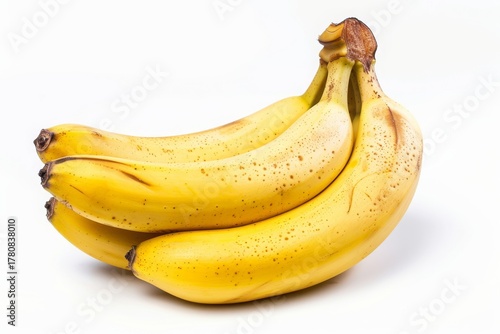 Bunch of Ripe Yellow Bananas with Brown Spots