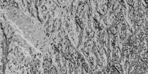 Detailed grayscale abstract pattern with a liquid-like, flowing texture and intricate dark lines creating a visually complex and organic surface for creative use