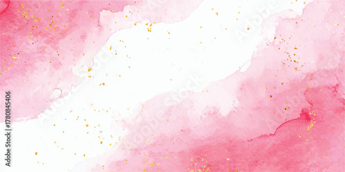 Abstract pink watercolor paint splash texture design illustration backdrop