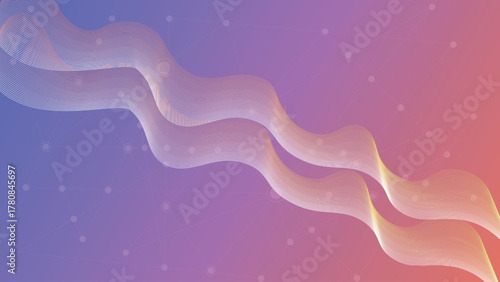 abstract tech network connection dots. Geometric background with abstract mesh. Web. Big data. glowing winter holiday decoration vector backdrop. White background with plexus lines. Colorful abstract.