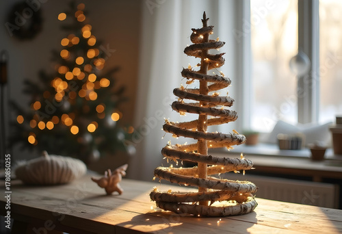 christmas tree with candles