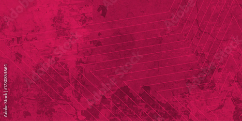 Red abstract background with red circle rings in faded distressed vintage grunge texture design.Old wall texture cement black red background. This design are used for wallpaper ,poster, Chalkboard.