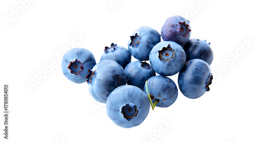 Fresh Blueberries on a Black Background Perfect for Healthy Eating
