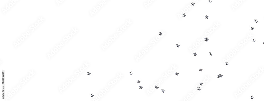 Obraz premium XMAS Stars - A gray whirlwind of golden snowflakes and stars. New