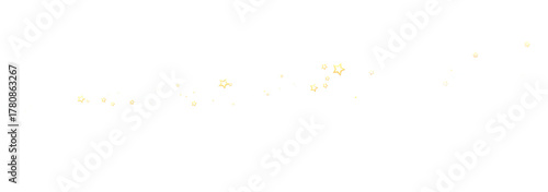 Sparkling gold stars scatte...