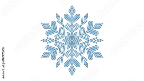 Snowflake Symmetry: a close-up image of a delicately crafted snowflake, showcasing intricate symmetry and its icy beauty. 