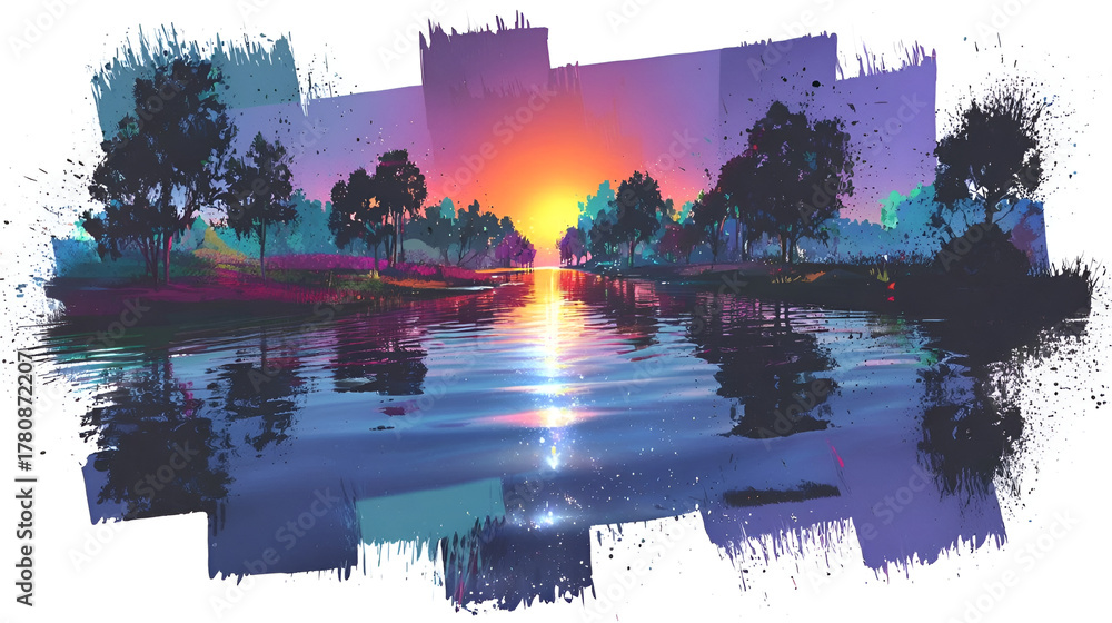 Obraz premium nature fragmented