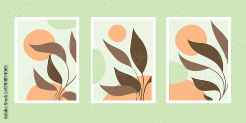 Elegant botanical art prints enhance any space with a modern, minimalist style. Perfect for bringing nature indoors and adding a touch of sophistication