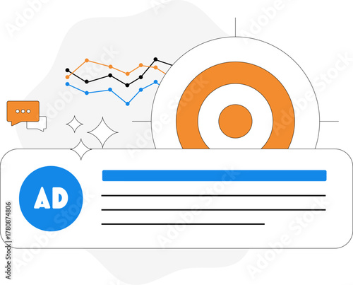 Targeted PPC advertising concept. Maximizes ROI with AI-driven audience segmentation, real-time performance analytics, and conversion optimization for scalable marketing campaigns 