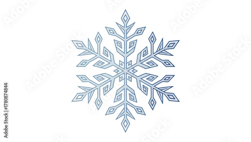 Snowflake’s Delicate Beauty: A captivating snowflake, meticulously crafted with intricate icy patterns, sparkles with delicate beauty, a symbol of winter's exquisite artistry.