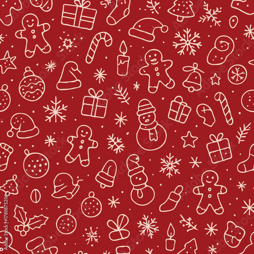 christmas seamless pattern
