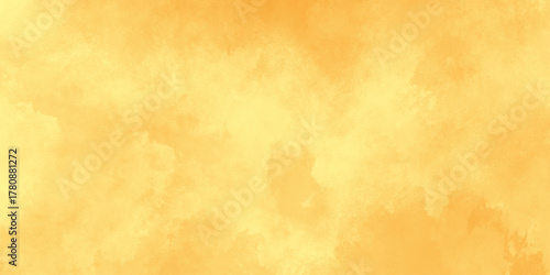 Yellow Wall Texture Background. texture yollow background. watercolor texture. Abstract fantasy smooth hand drawn digital art watercolor background with cloud smoke .