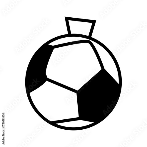 soccer ball on white background