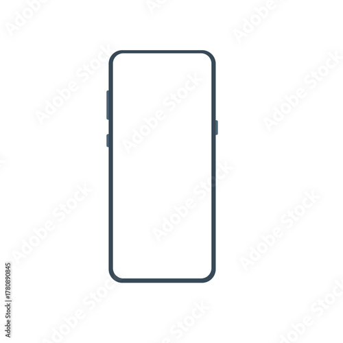 3d high quality vector smartphone mockups. Ultra realistic mobile device UI UX mockup for presentation template. Cellphone frame with blank screen isolated templates. 3d isometric illustration