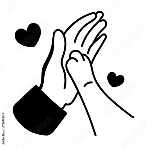 A sketchy style icon representing pet friends