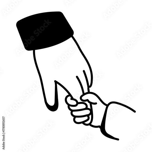 A drawing style icon depicting dad