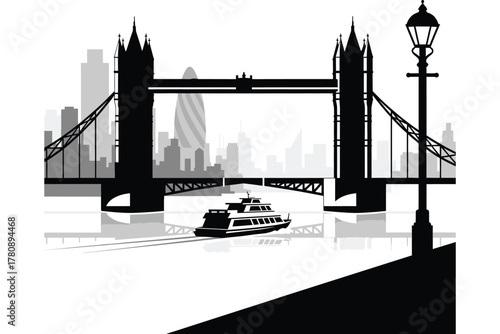 “Tower Bridge of London – Iconic Landmark Over the River Thames”