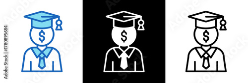 Scholarship triplestyle icon