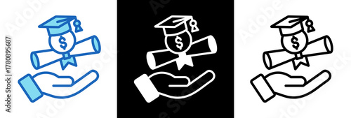 Financial Aid triplestyle icon