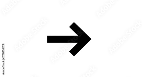 Isolated black arrow icon vector for navigation and design element