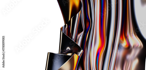 Stunning iridescent metalli...