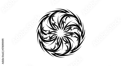 Intricate floral design with spiky petals creating a unique and captivating visual effect