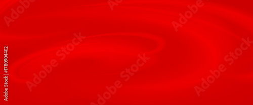 Red silk fabric surface with flow liquid waves effect. Realistic vector illustration of satin cloth texture with ripples and folds. abstract wavy line background.