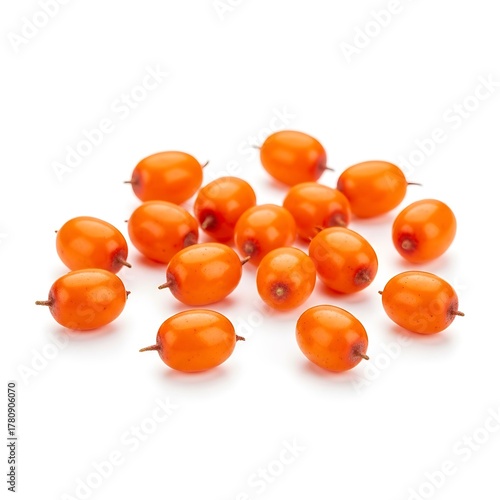Vibrant Sea Buckthorn Berries - A Close-Up of Natures Orange Gems.