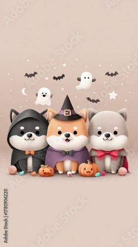 dogs in halloween cartoon