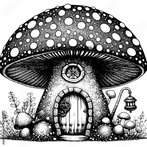 mushrooms in the forest