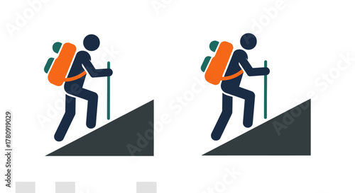 Simple black and white illustration of two different window frame designs