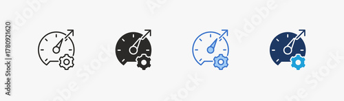 Performance icon multiple style collection