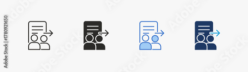 Workflow icon multiple style collection