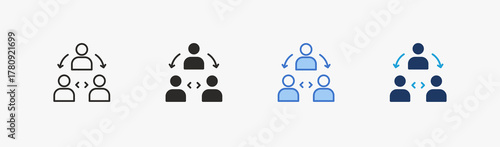 Coordination icon multiple style collection