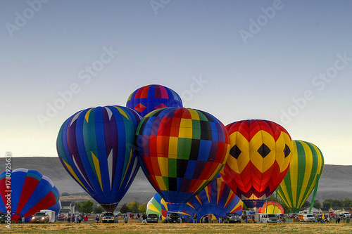 Hot Air Balloons, Prosser, Washington State, USA