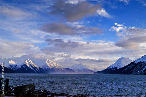 Wallpaper Mural Snow-covered Mountains near Seward, Alaska, USA Torontodigital.ca